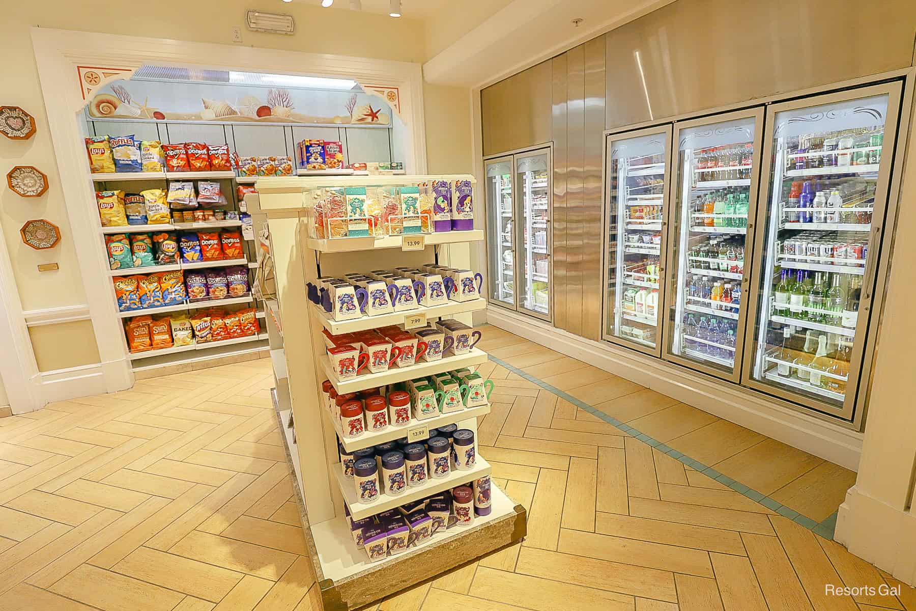 the grocery and pantry area inside Sandy Cove Gifts 