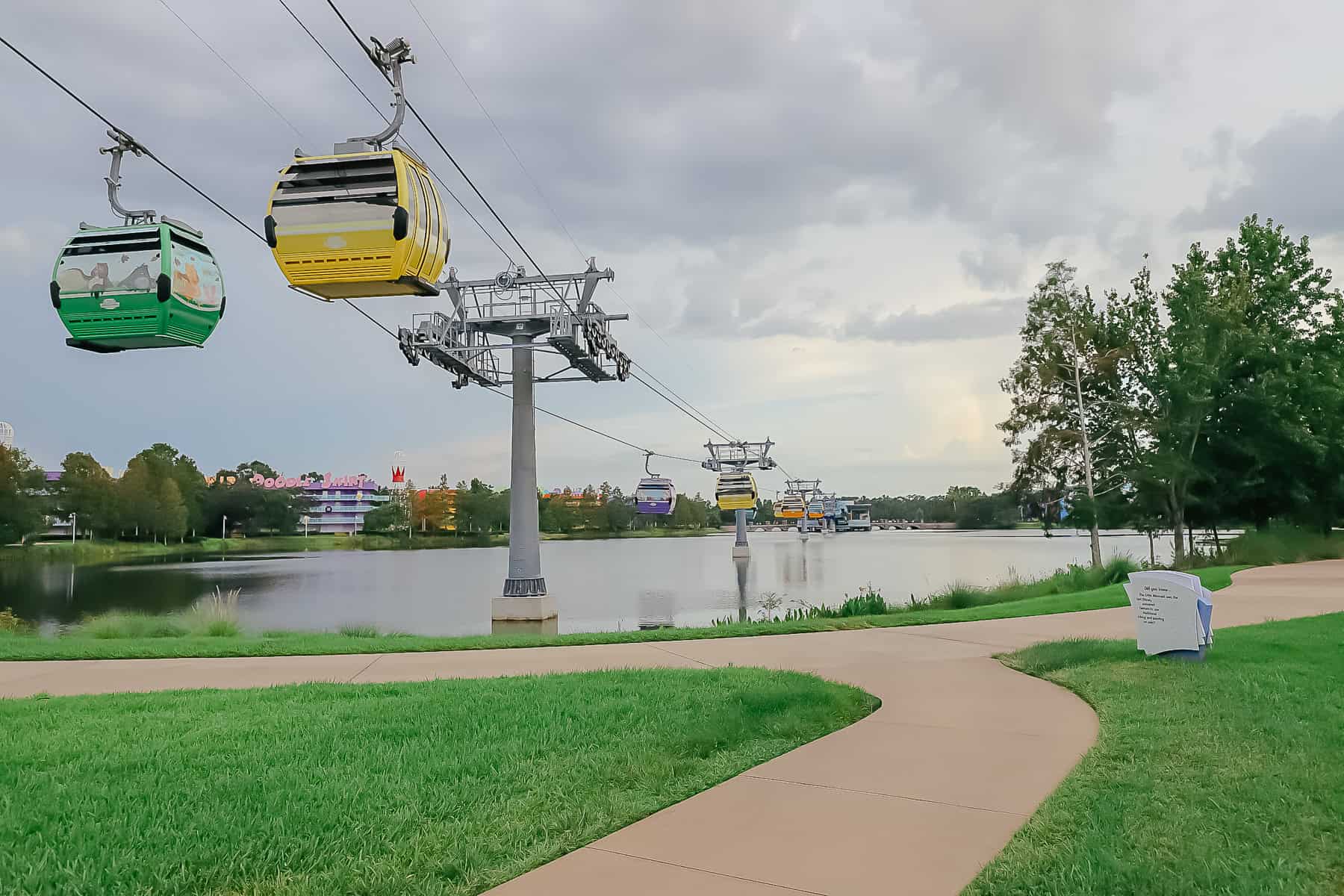 Skyliner running between Pop Century and Art of Animation