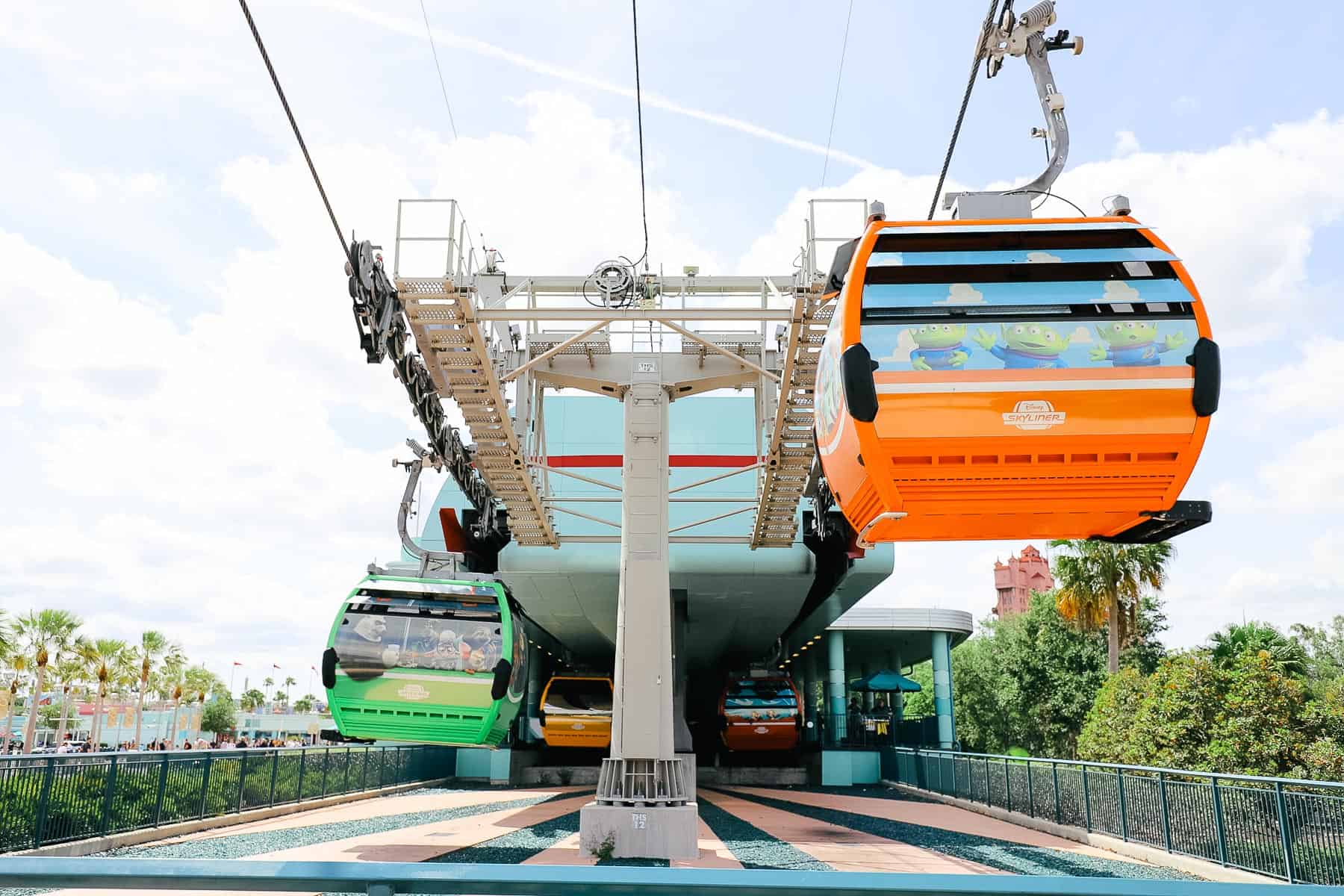 the Skyliner station at Disney's Hollywood Studios 