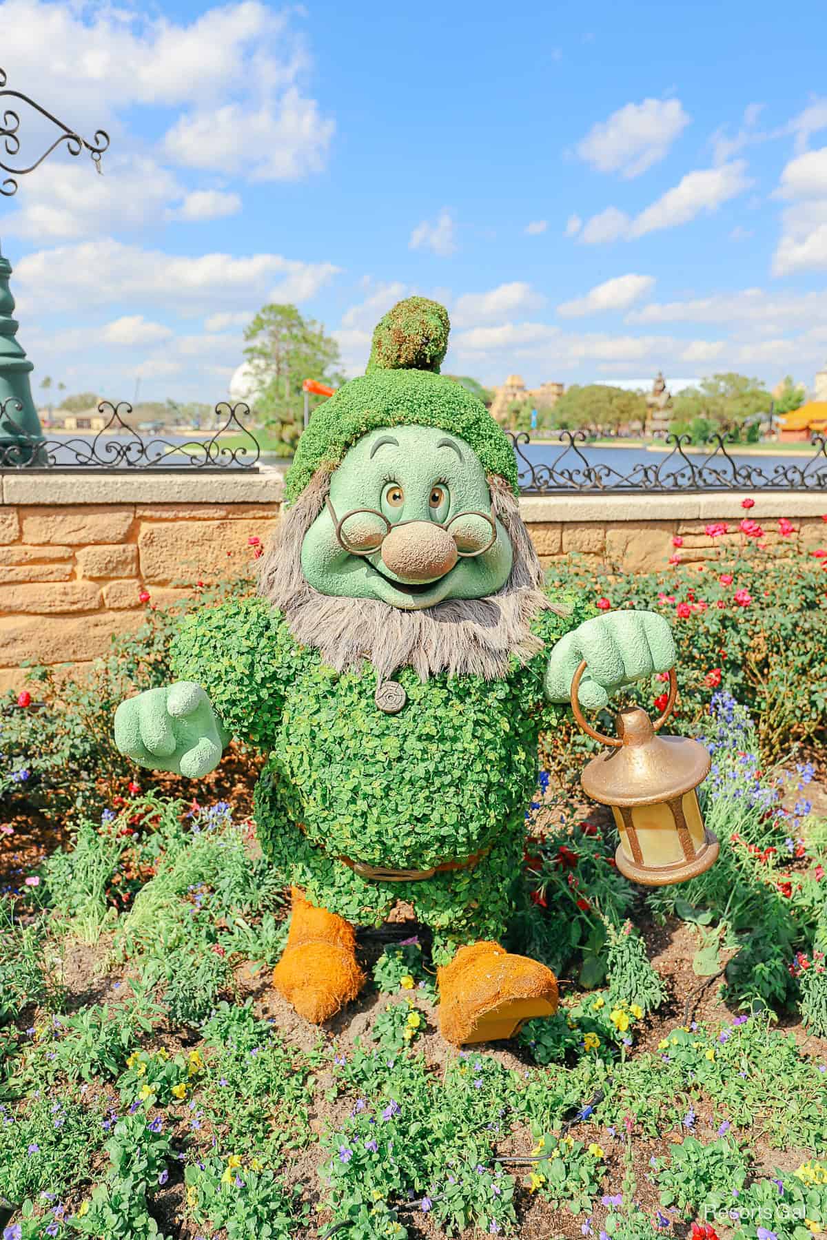 Doc topiary Epcot 