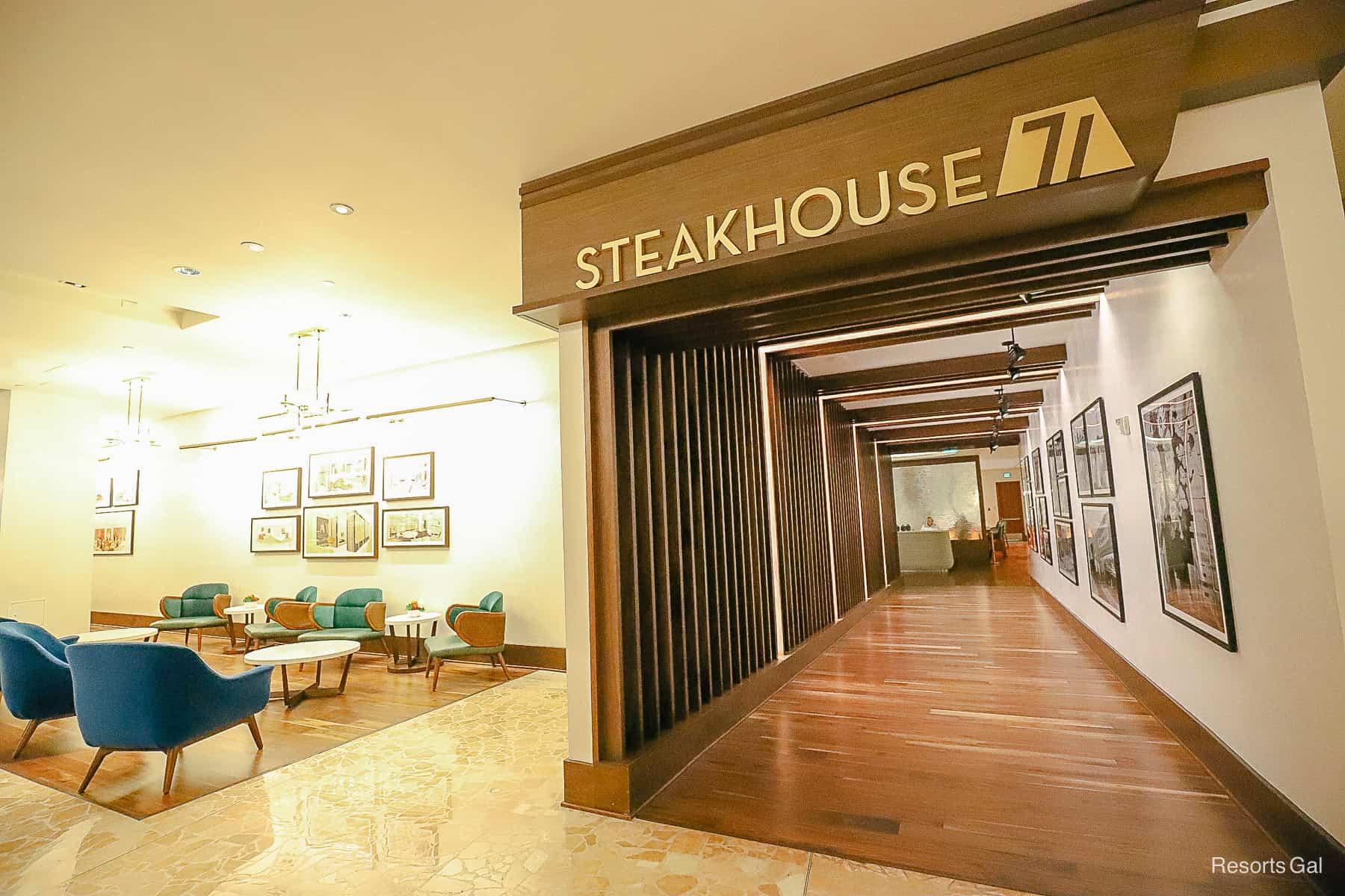 the entrance of Steakhouse 71 at the Contemporary Resort 