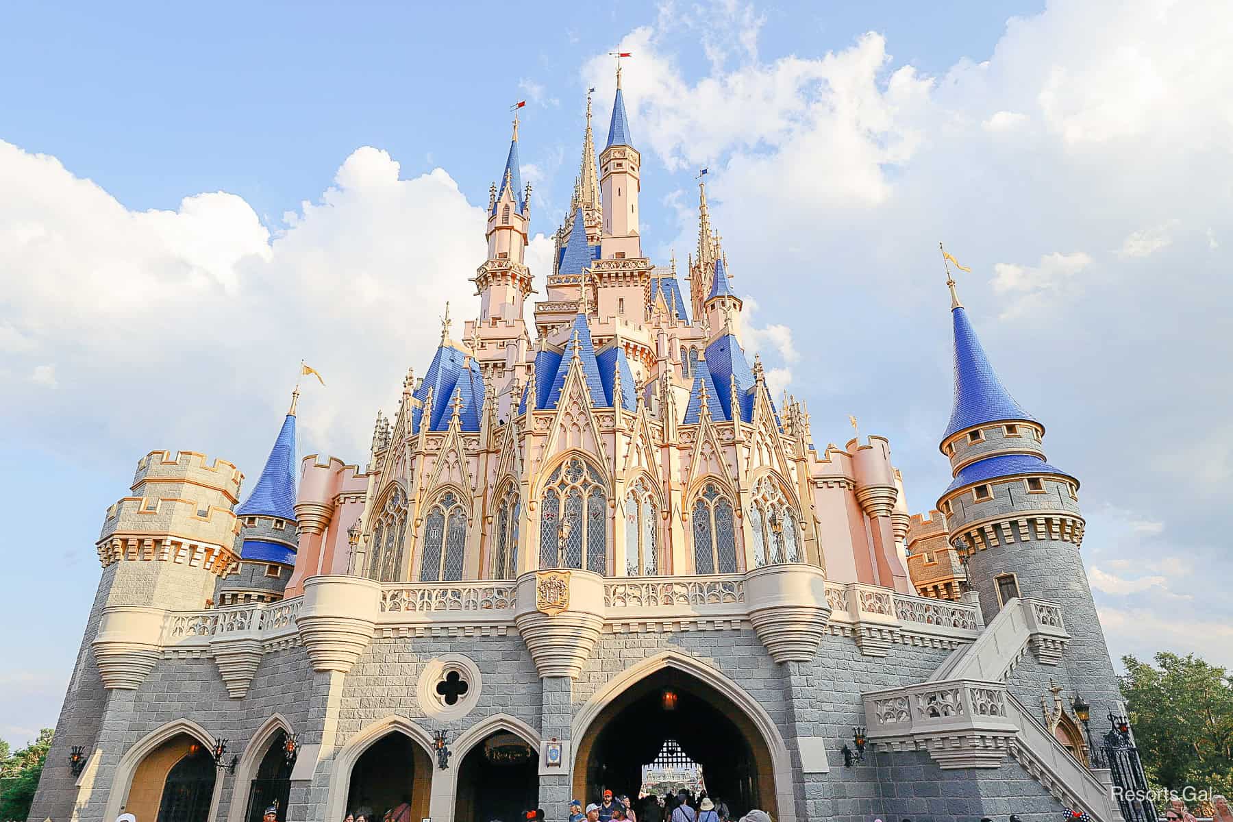 a view of Cinderella Castle at Magic Kingdom