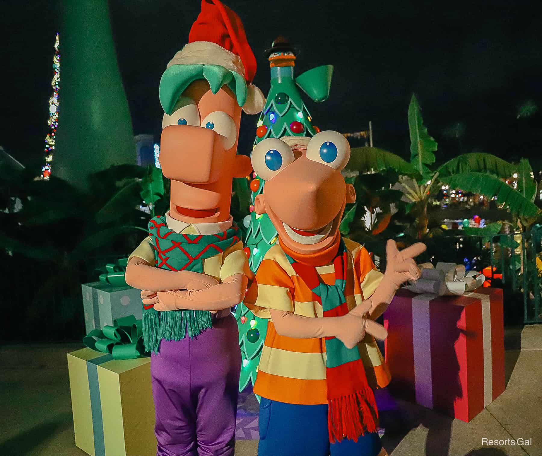Phineas and Ferb at Jollywood Nights 