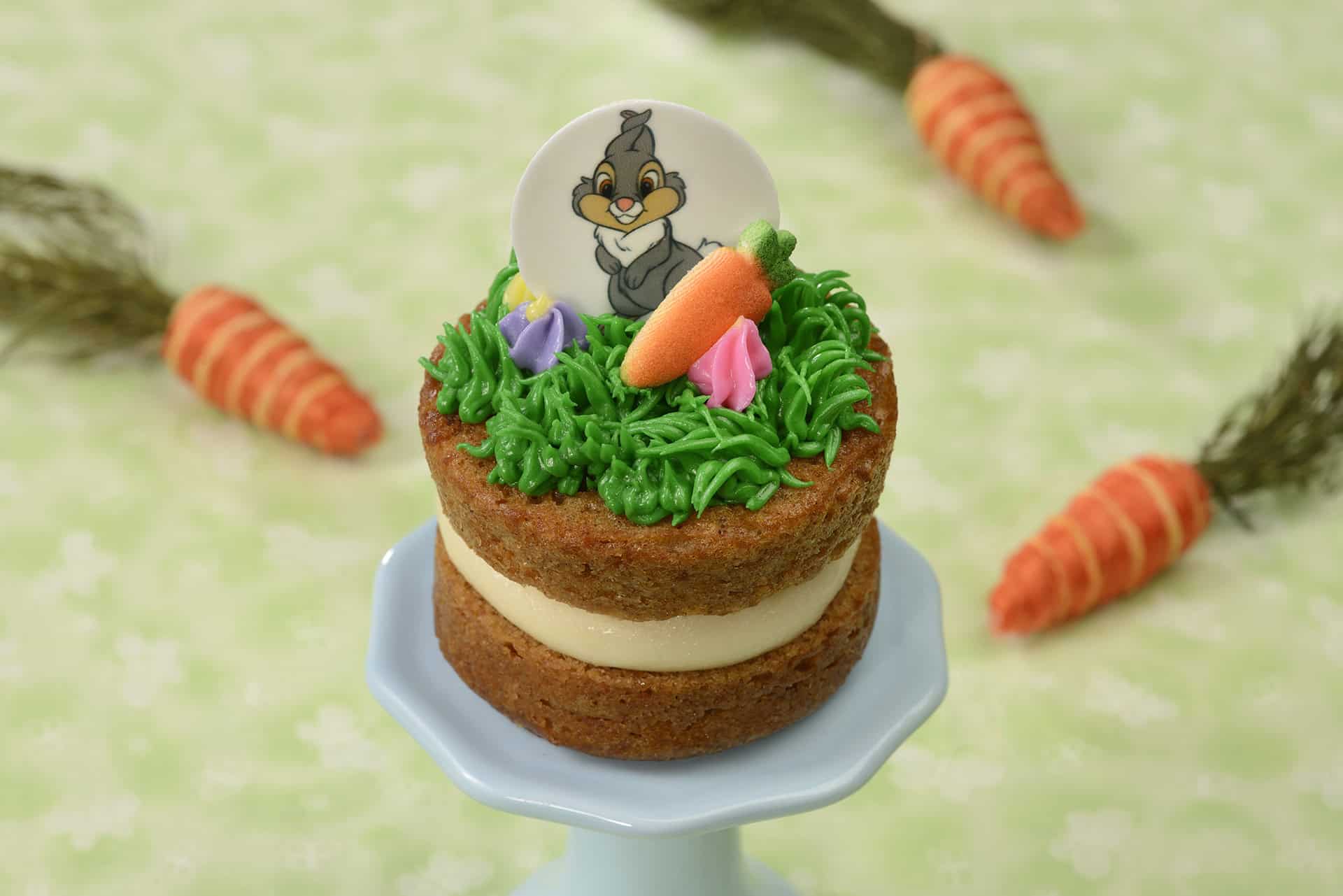 Thumper layer cake with cream cheese center 