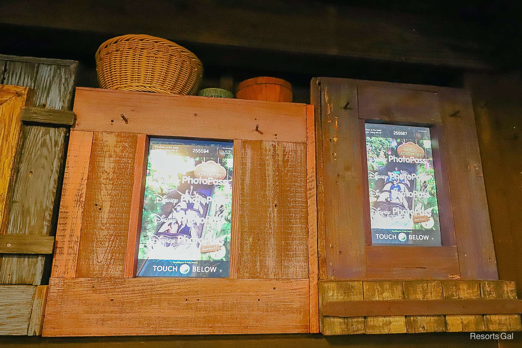 a PhotoPass screen where guests can view photos after the ride 