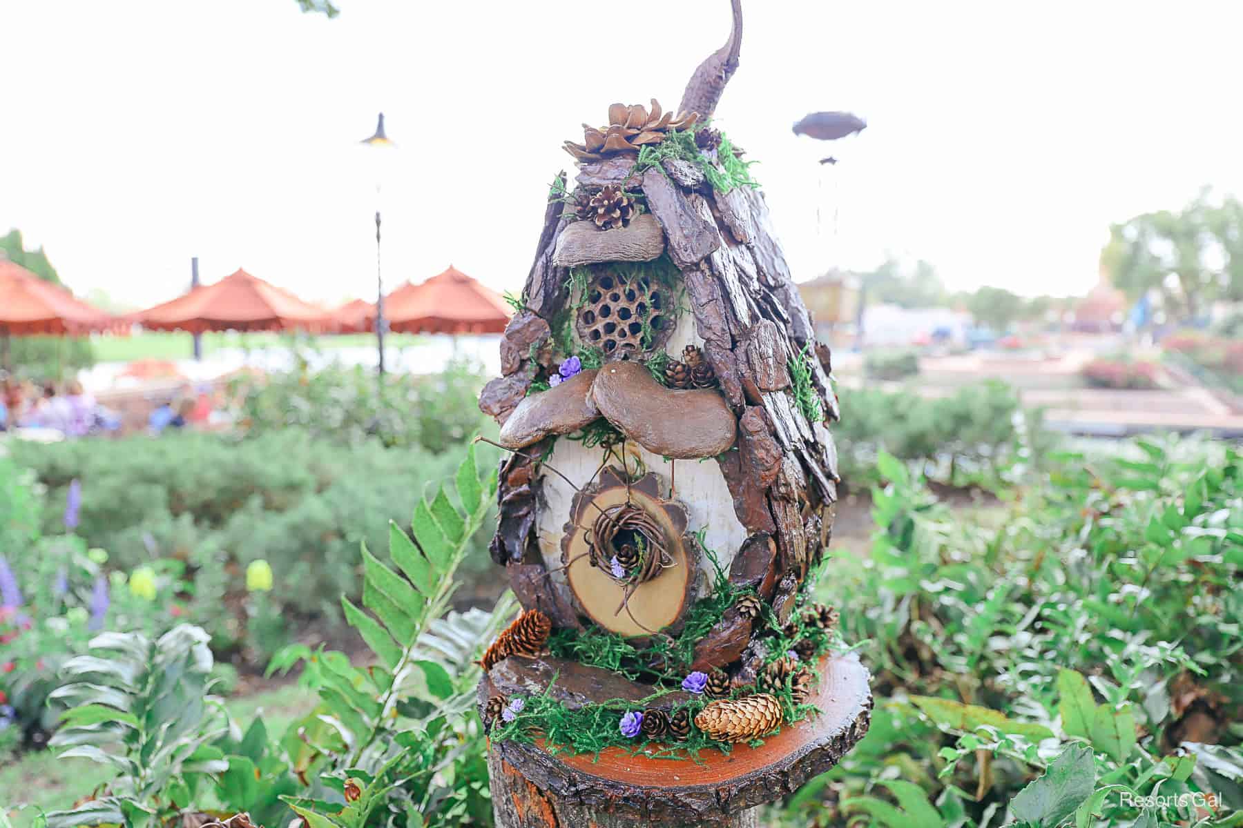 Tinker Bell's fairy house close up 