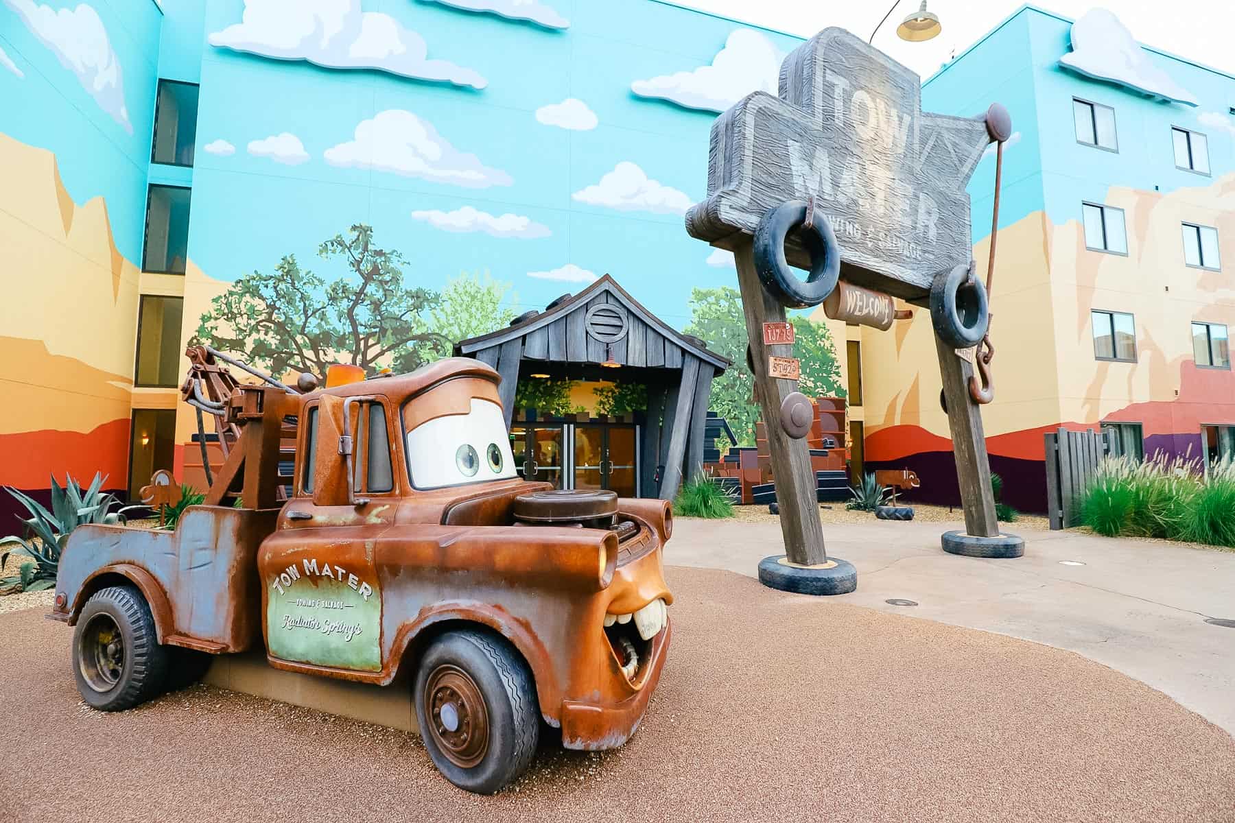 an area of Art of Animation in the Cars section 