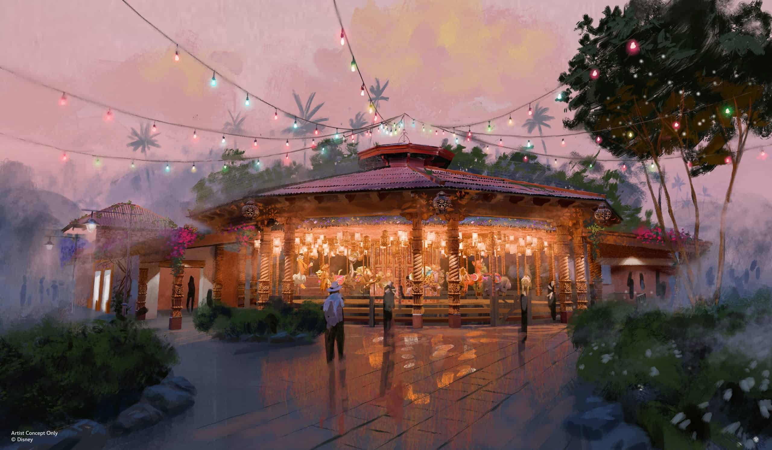 new carousel concept image for Tropical Americas at Disney's Animal Kingdom 