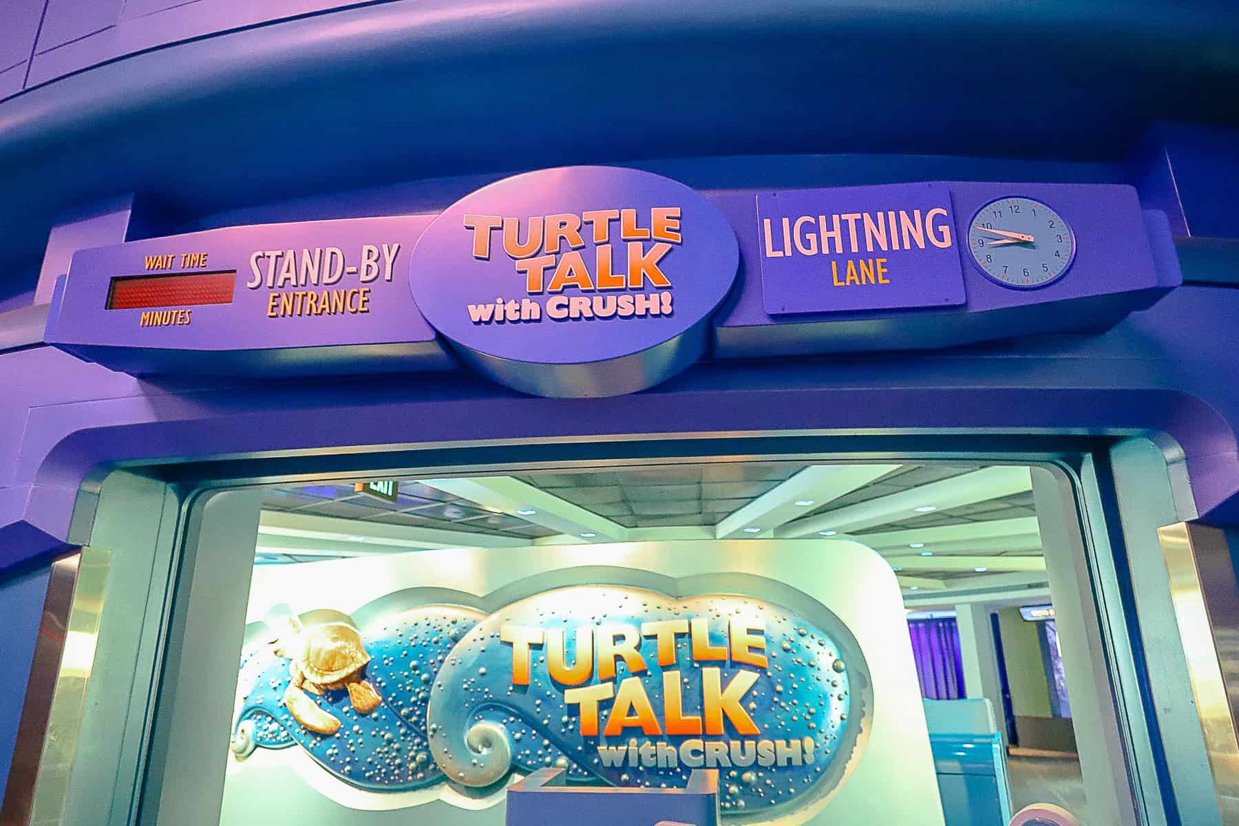 Turtle Talk with Crush attraction at Epcot 