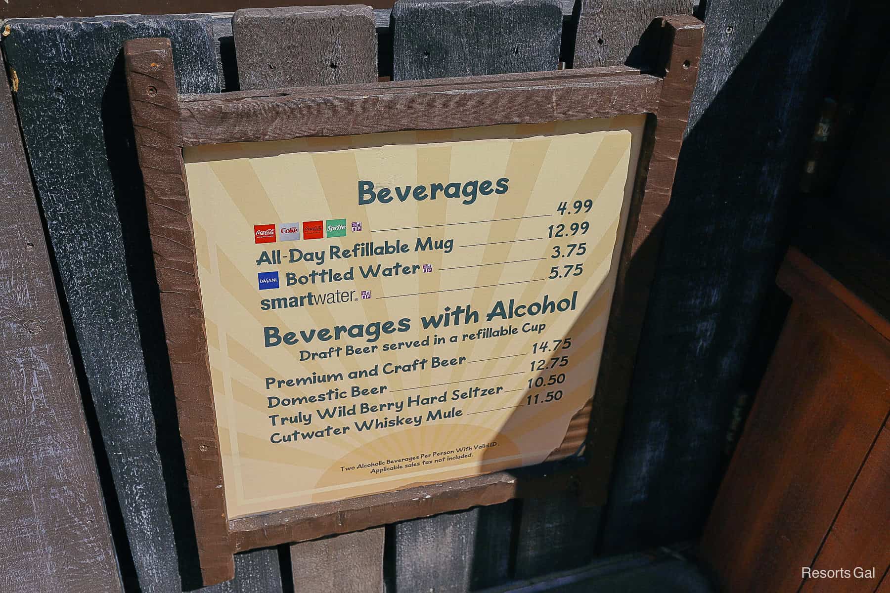 beverage menu 