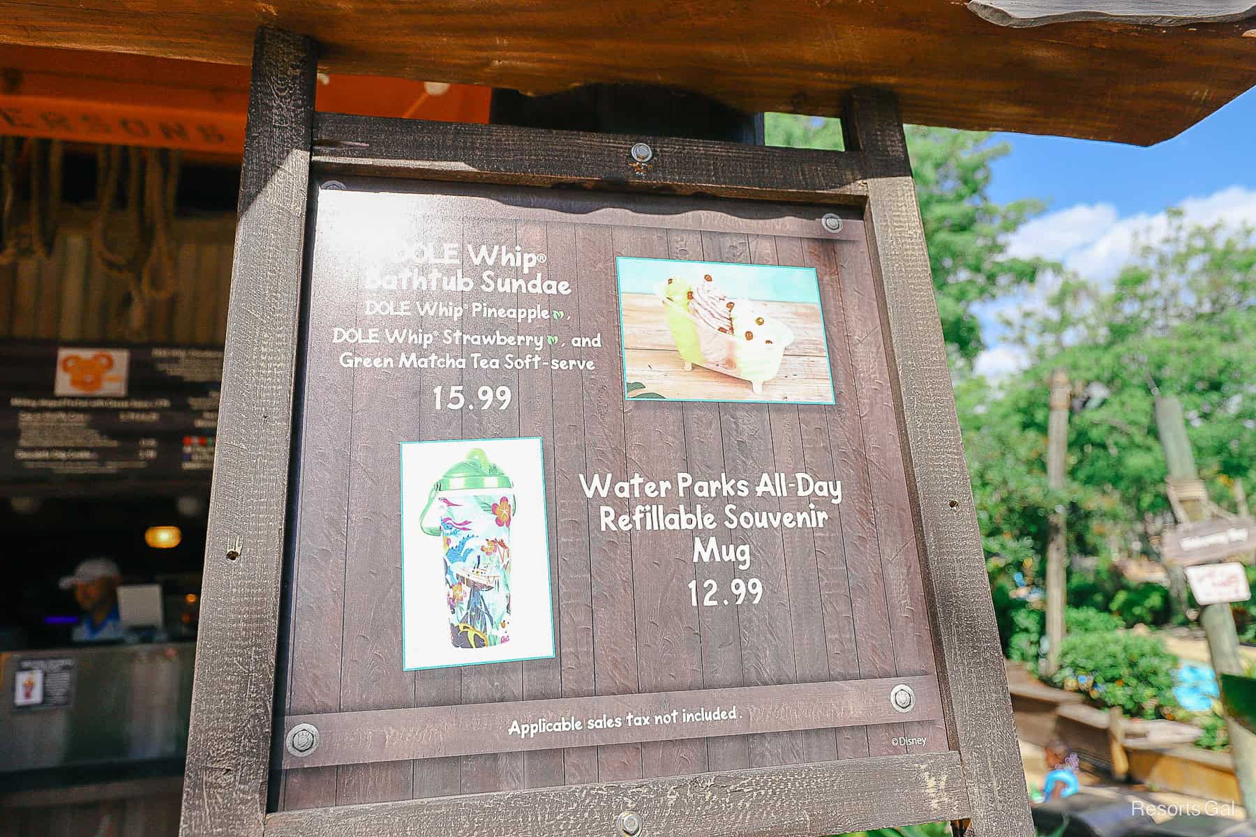 the Dole Whip Bathtub Sundae at Typhoon Lagoon 