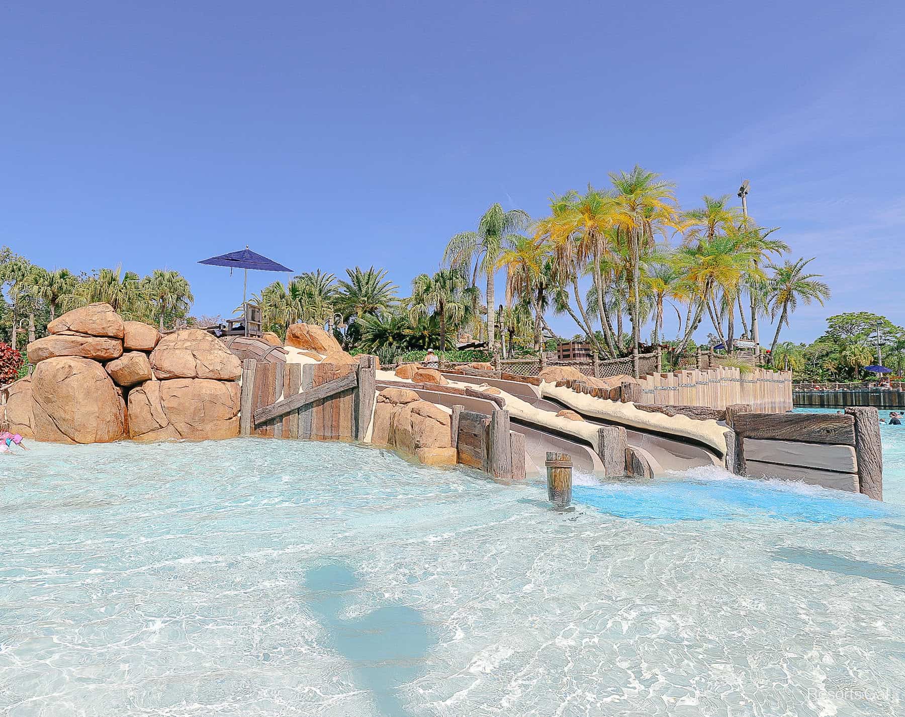 Typhoon Lagoon's Bay Slides attraction for children