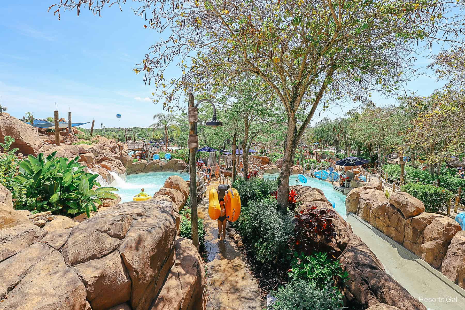 Keelhaul Falls at Typhoon Lagoon (An Inner Tube Water Slide Attraction)