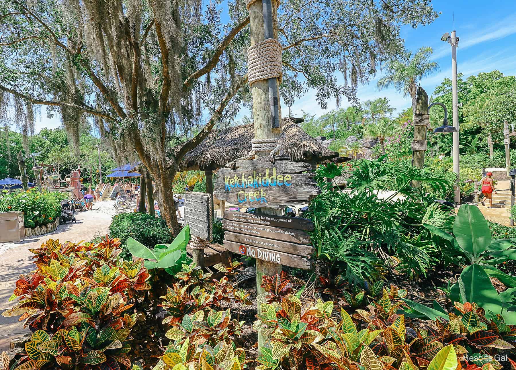 Ketchakiddee Creek signage at Disney's Typhoon Lagoon 