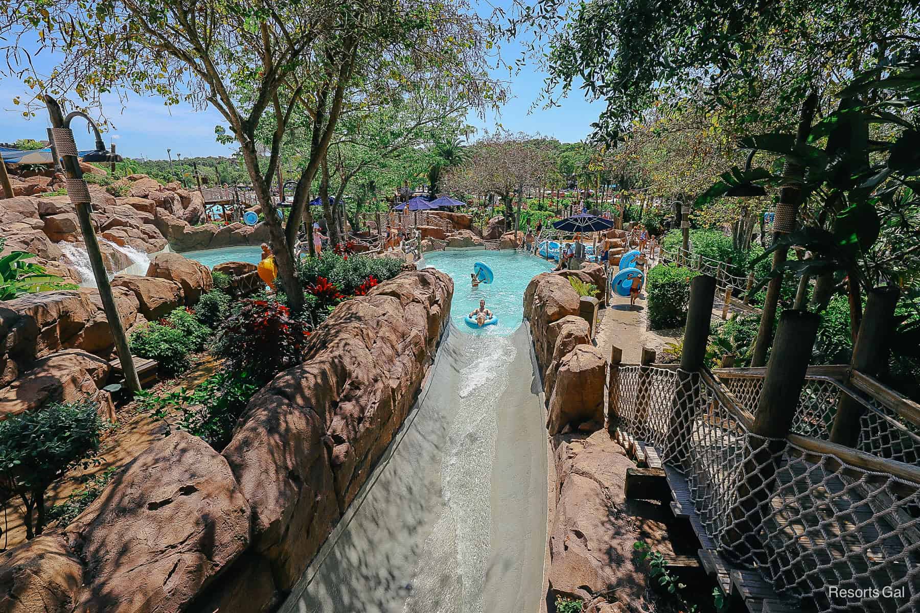 Mayday Falls at Typhoon Lagoon (An Inner Tube Water Slide Attraction)