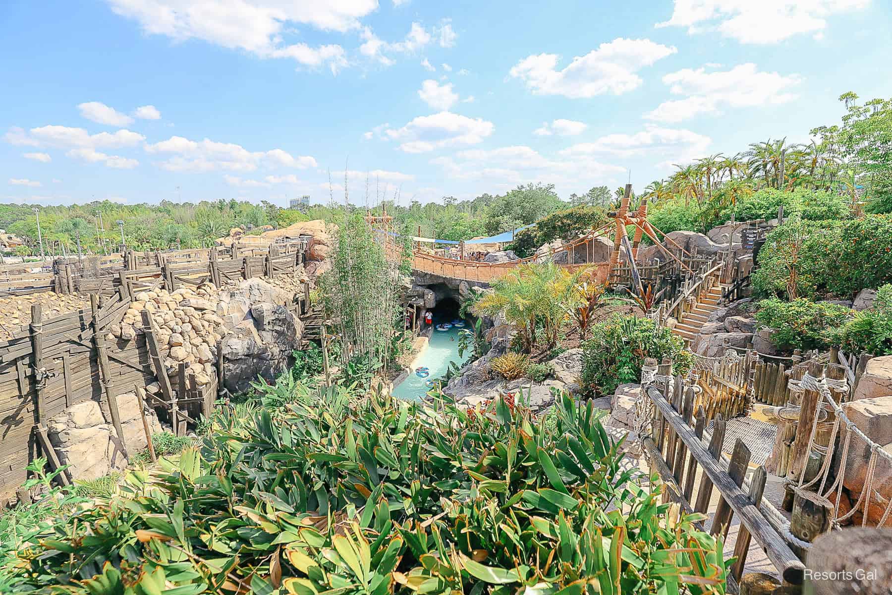 scenic view of Typhoon Lagoon from the Mountain Trail 