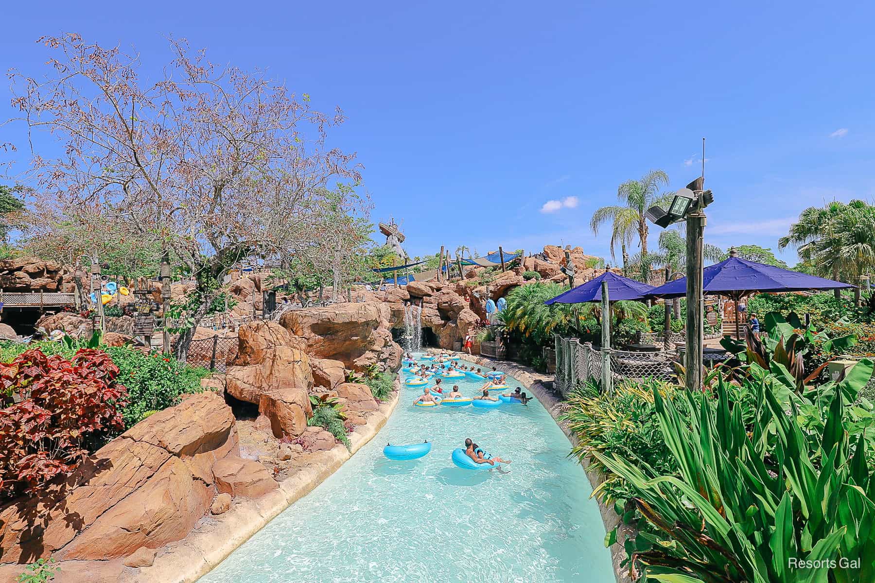 guests enjoying the lazy river at Typhoon Lagoon 