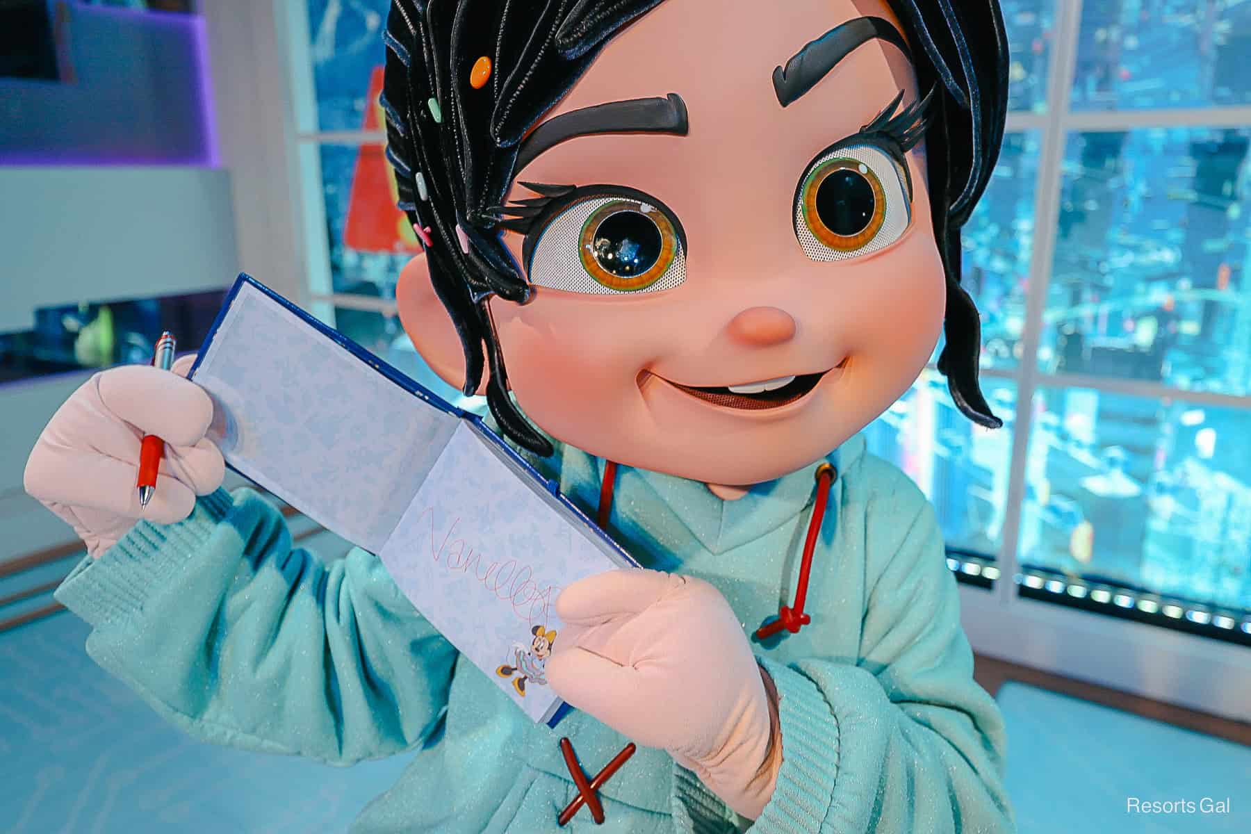 Vanellope's autograph