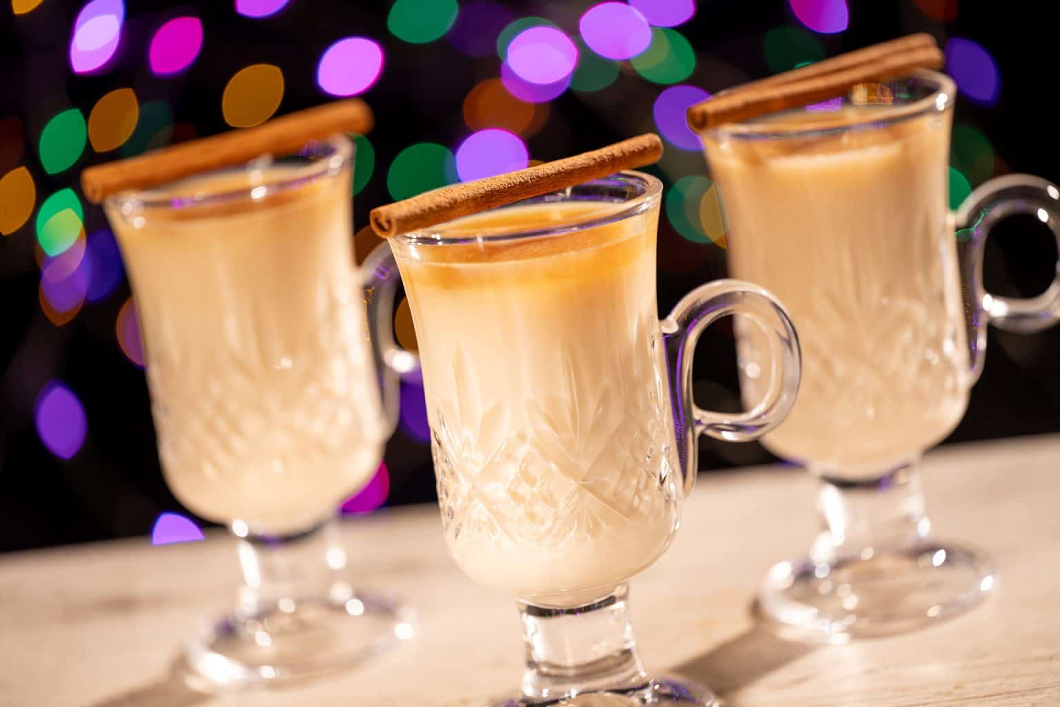 a trio of warm spiced chai cocktail 