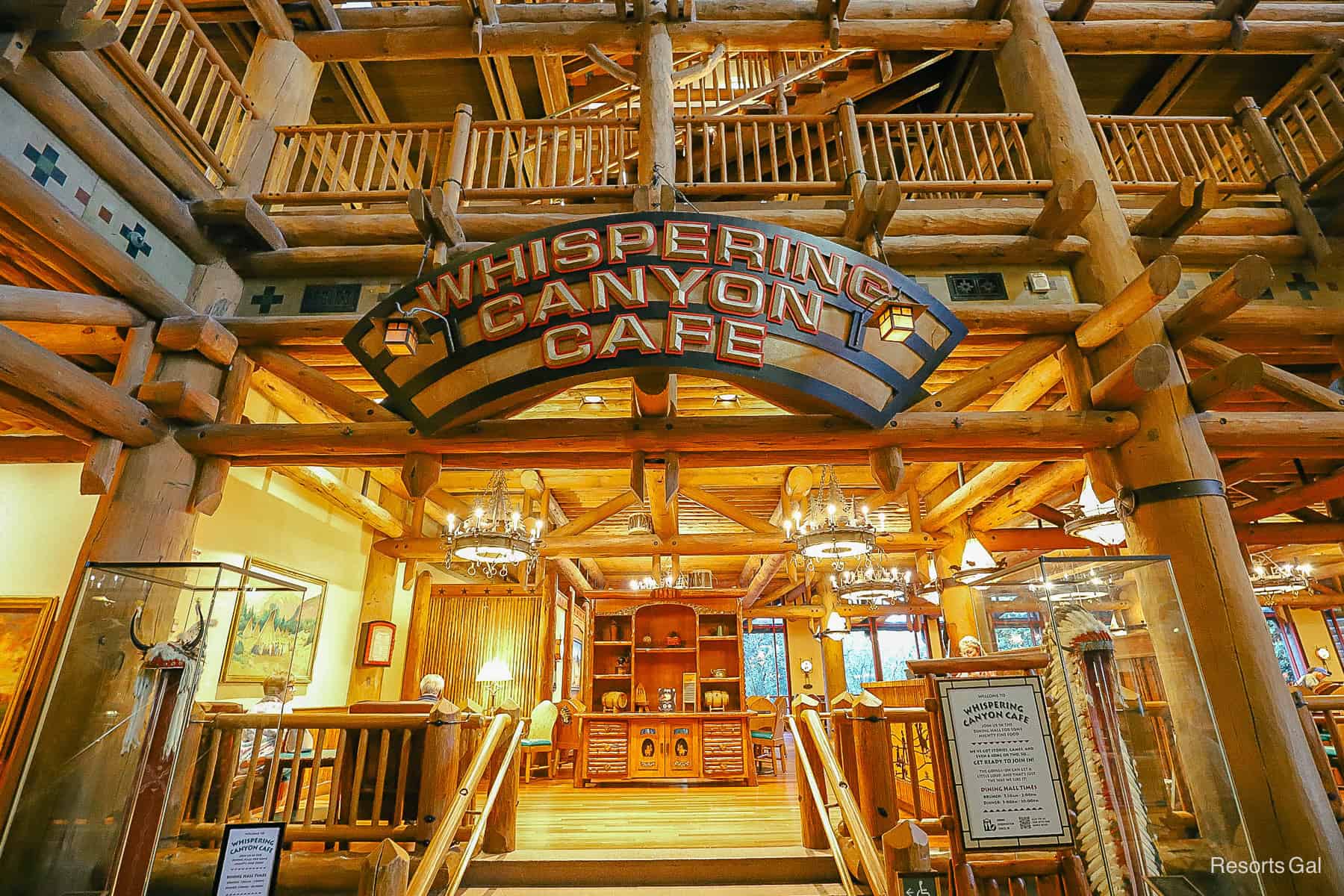 entrance of Whispering Canyon Cafe 