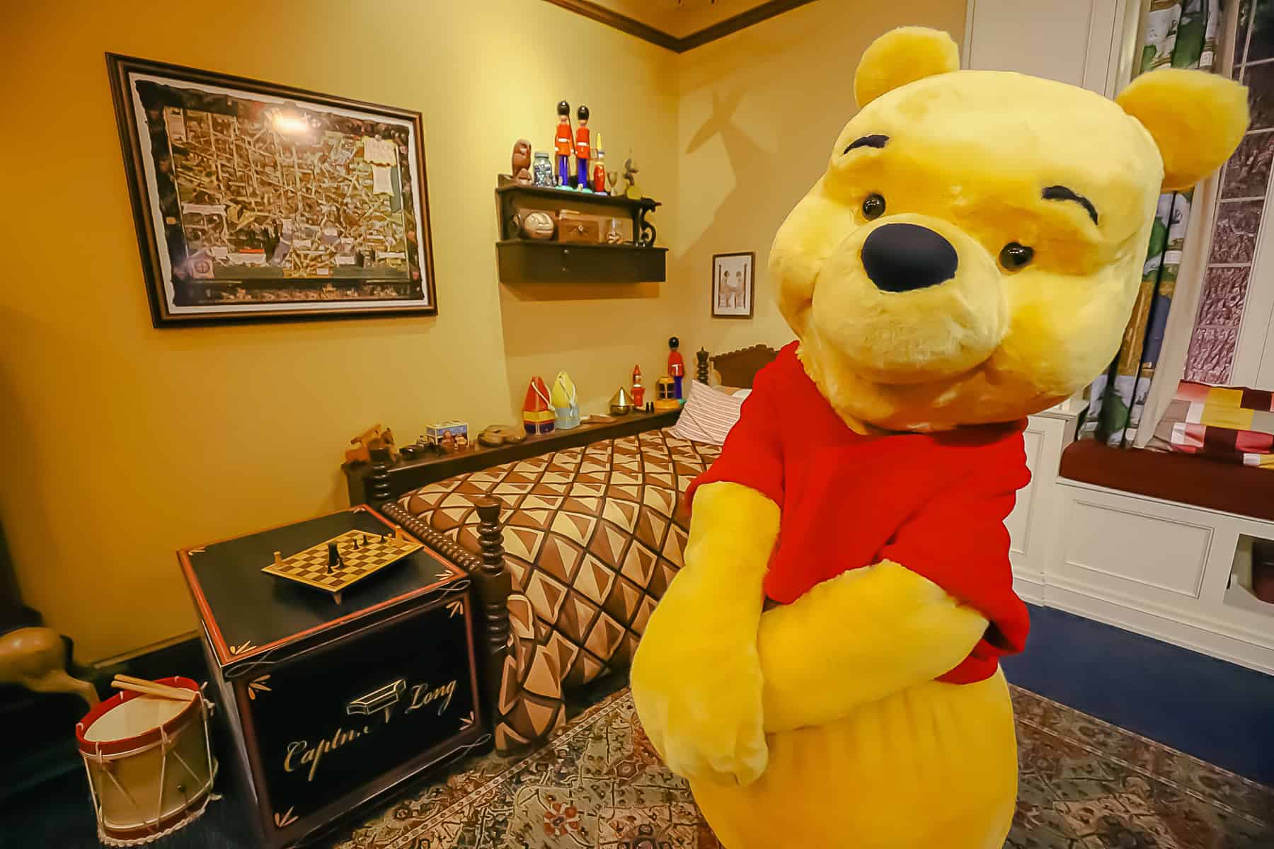 Winnie the Pooh at Epcot's United Kingdom Pavilion 