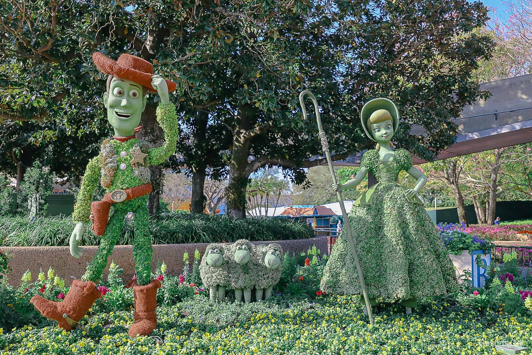 Woody, Bo Peep and Sheep Character Topiaries Cover