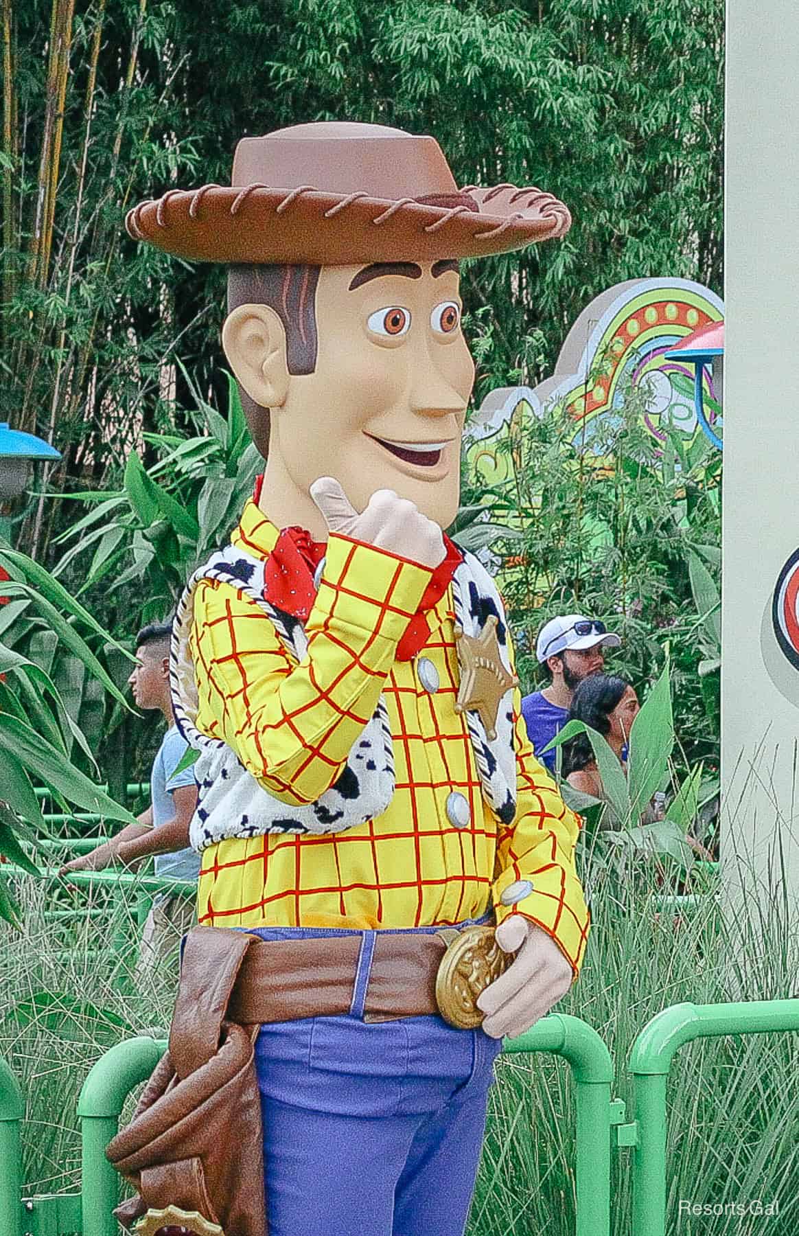 Woody with a thumbs up. 