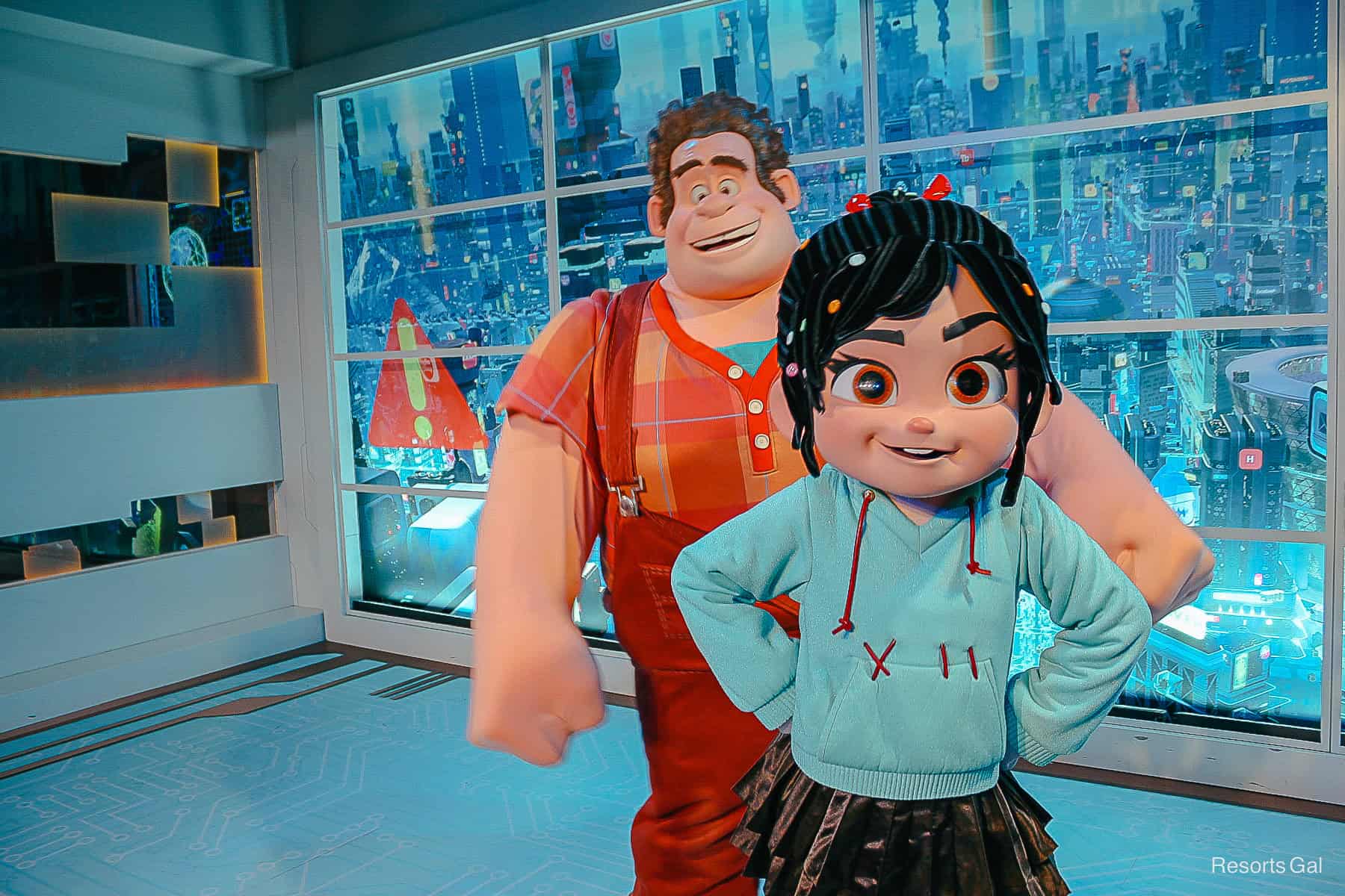 Vanellope von Schweetz with Ralph 