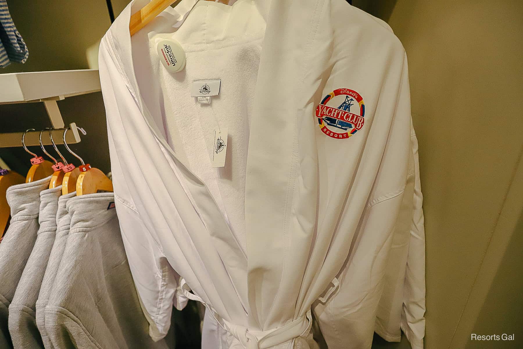 Disney Yacht Club resort branded robe 