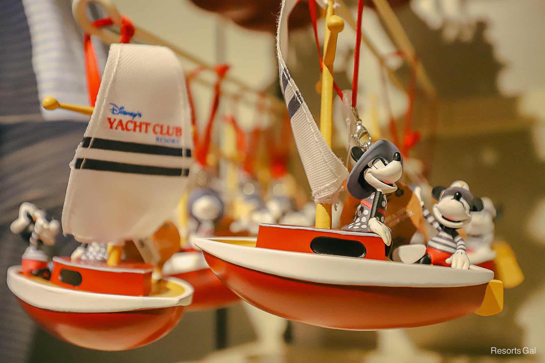 Disney Yacht Club sailboat ornament 