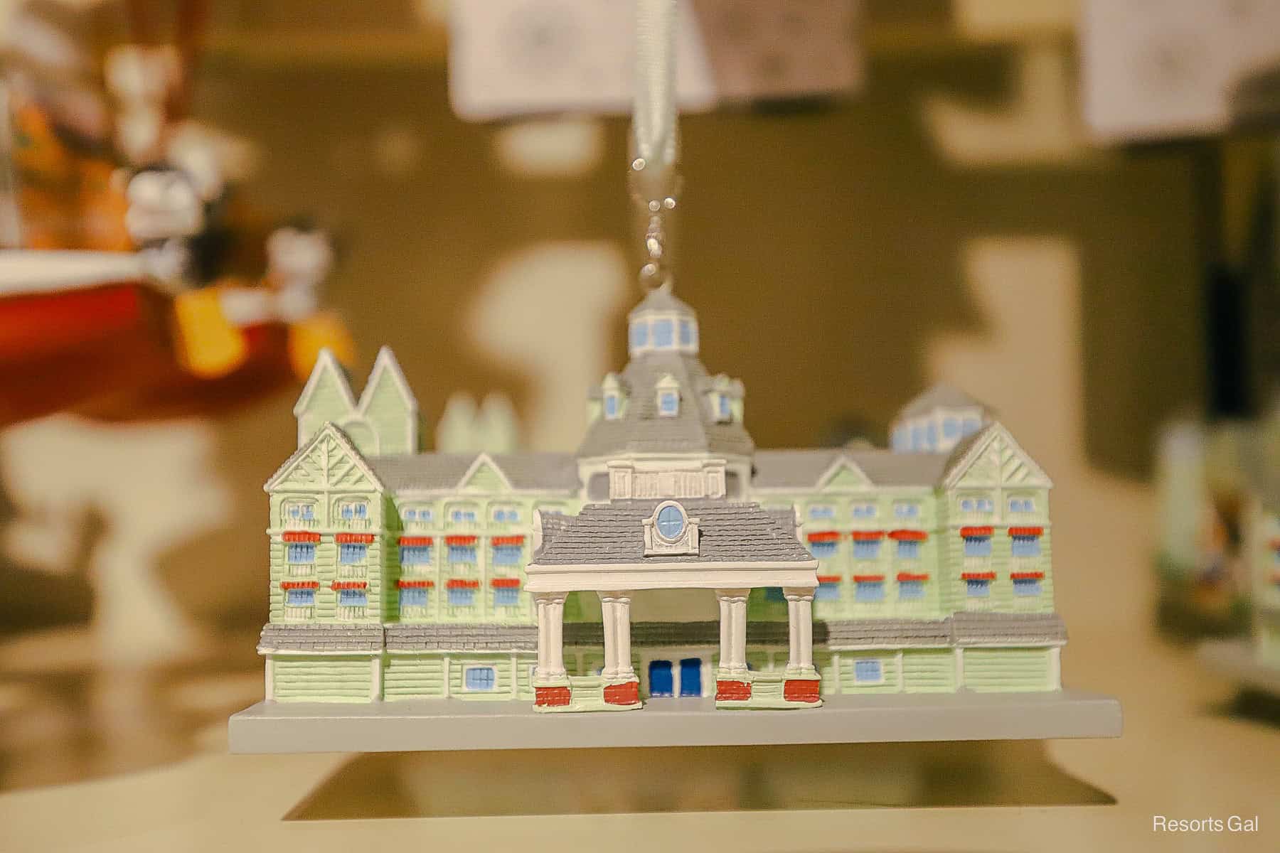 front side of Disney Yacht Club Ornament